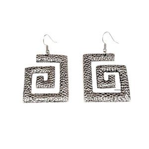 Boho Vintage Handmade Women's 925 Silver Plated Dangle Earrings AU3032